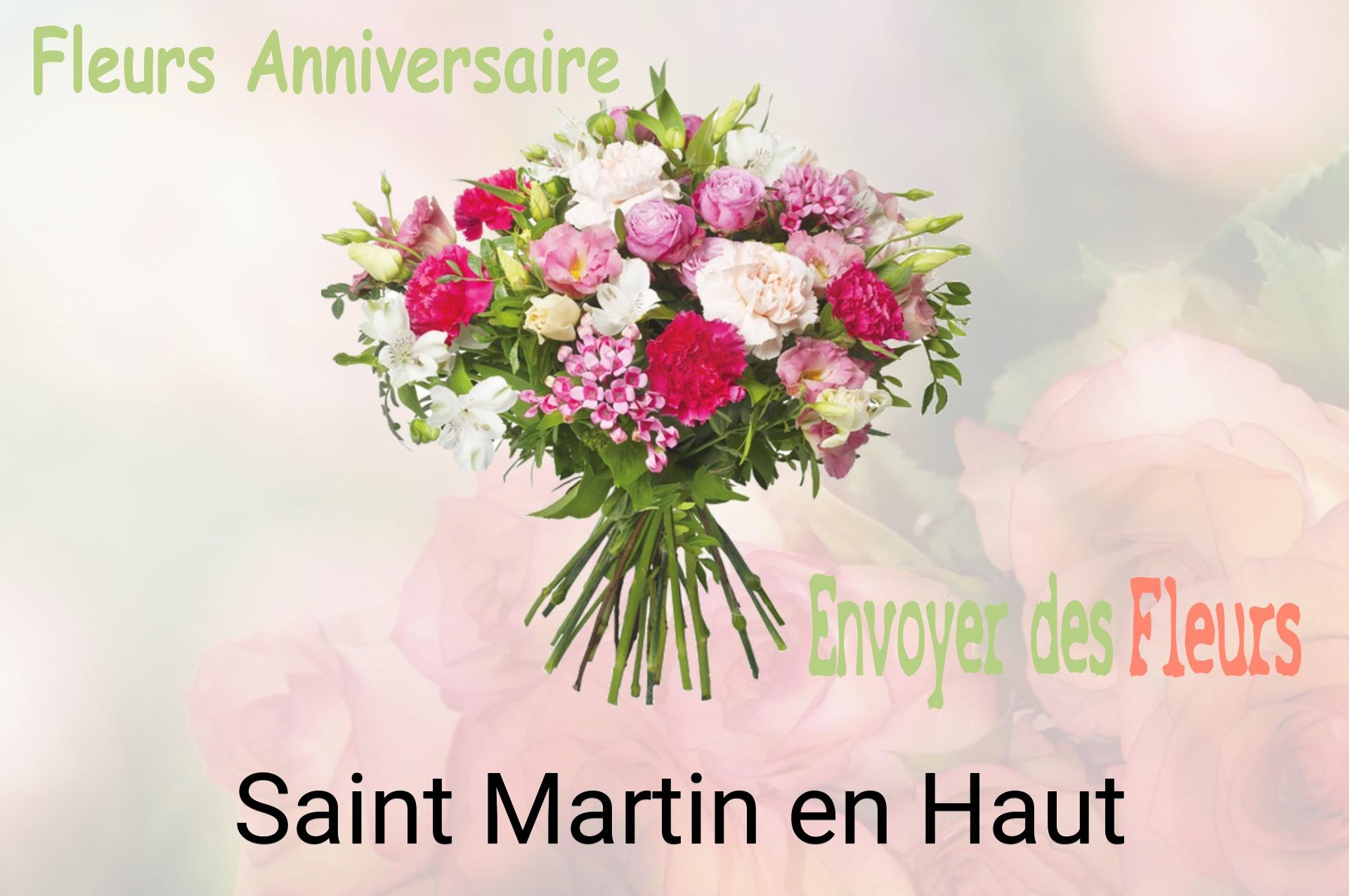 Bouquet de fleurs d’anniversaire livré à Saint-Martin-en-Haut